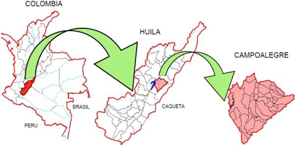  Localización geográfica de Campoalegre.