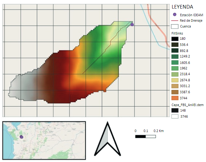 Mapa de la zona de estudio.
