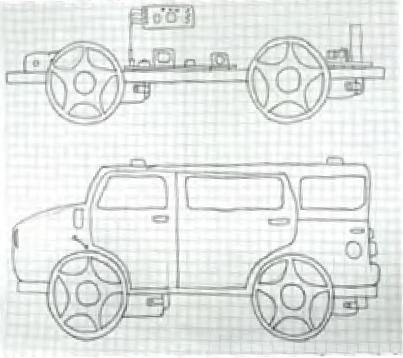  Bosquejo robot dise&ntilde;ado por un estudiante 

del Instituto Albert Einstein