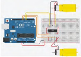  Estructura del circuito en Tinkercad