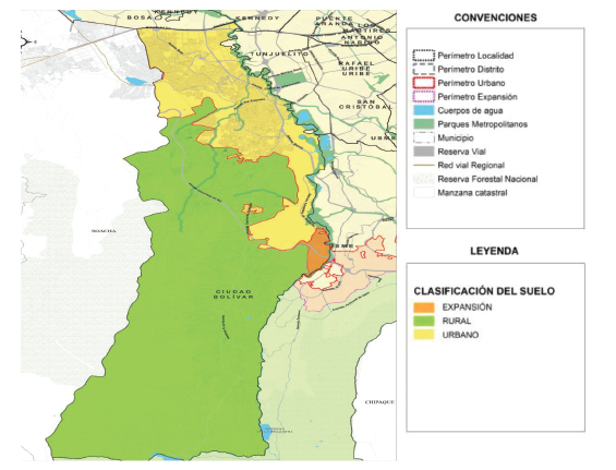 Localidad de Ciudad Bolívar.